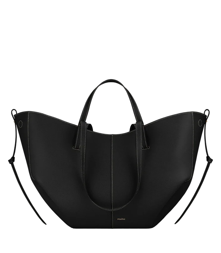 Cyme Edition, strukturiertes Schwarz mit ecrufarbenen Nähten