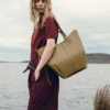 Cyme Tote Edition, strukturiert, rauchiges Olivgrün