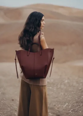 Cyme Tote Edition, strukturierte Black Cherry