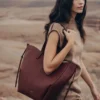 Cyme Tote Edition, strukturierte Black Cherry