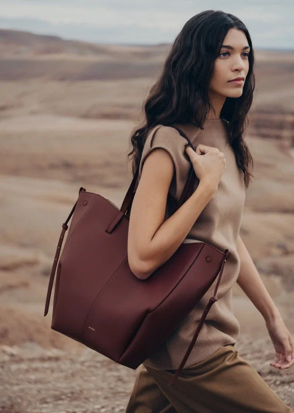 Cyme Tote Edition, strukturierte Black Cherry