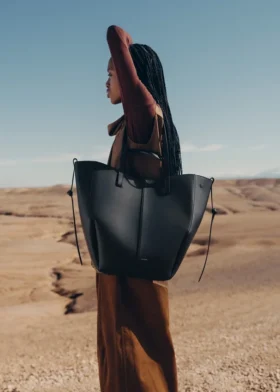 Cyme Tote Edition, strukturiertes Schwarz
