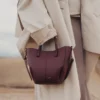Cyme Tote Nano Edition, strukturiertes Black Cherry