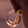 Eroz Creolen Edition 24-Karat-vergoldet
