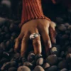 Eroz-Ring Edition Duo aus Palladium mit 24-Karat-Vergoldung