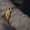 Éole-Armreif-Edition in Taupe-Leder