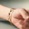 Éole-Kettenarmband, Edition mit Karatgoldvergoldung