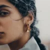 Éole-Ohrringe, 24-Karat-vergoldet