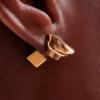 Éole Ohrstecker, 24-Karat-vergoldet
