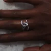 Éole Ring Edition Silber aus rhodiniertem Messing