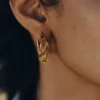 Éole Wavy Hoop Ohrringe Edition vergoldet
