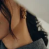 Éole Wavy Hoop Ohrringe Edition vergoldet