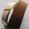 Ormé-Armband, vergoldete Edition mit Kamelleder